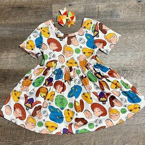 Short Sleeve Toy StoryTwirl  Dress